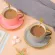 240ml Phnom Penh Ceramic Coffee Cup And Saucer Set British Afternoon Tea Set Cup With Tea Cup Saucer And Spoon