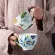 480ml Vintage Floral Pattern Mugs Ceramic Coffee Tea Cup Hand Painted Milk Milk Mugs Large Capacity Mark Art Creative Drinkware