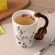 GUCI Q Creative Guitar Instrument Music Cup Cup Cup Ceramic Cup Handgrip Classical and Eco-Friendly Drinkware