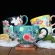 Creative Ceative Ceramic Hand-Painted Relief Breakfast Milk Coffee Cup Kitchen Drinkware Porcelain Water Mug Large Capacity Coffee Mug