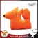 Doll pillow hugging a 50 cm fox pillow