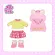 Mell Chan Bear Vest Doll Doll Set, Pink Bear Jacket (Authentic copyright ready to deliver) Baby toys Barbie Kid Toy 3 years