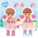 Mell Chan Rabbit Down Coat Doll Doll Set (Authentic copyright ready to deliver) MellChan Melchang Doll Change hair color. Can shower.