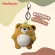 Round bear keychain, gray, brown, cute, very nice to use.