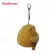 Round bear keychain, gray, brown, cute, very nice to use.
