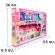 Thetoy Doll House Set + Furniture (Medium Size) Baby Toys Doll And doll house