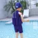 Children swimwear, revenge, American alliance, captain of the United States team, convenient wave sets, delicate drying speed, blue surface