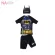 NADreams ชุดว่ายน้ำเด็ก swimwear ชุดว่ายน้ำเด็กลายการ์ตูน ซุปเปอร์ฮีโร่ แบทแมน BATMAN แนวแฟนซี แต่งหมวก เนื้อผ้าคุณภาพดี