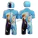 Disney ชุดว่ายน้ำเก็บอุณหภูมิ ชุดว่ายน้ำกันหนาว ผ้านีโอพรีน Neoprene ลายการ์ตูน Frozen โฟรสเซ่น จาก NADreams สีฟ้า