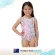 Piping Hot ชุดว่ายน้ำเด็กเล็ก หญิง วันพีชมีขอบระบาย สี RAINBOW TIE DYE Piping Hot แบรนด์ชั้นนำจากออสเตรเลีย