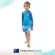 Piping Hot เสื้อว่ายน้ำเด็กเล็ก ชาย แขนยาวมีซิปหน้า กันรังสียูวี UPF50 สี BLUE Piping Hot แบรนด์ชั้นนำจากออสเตรเลีย