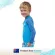 Piping Hot เสื้อว่ายน้ำเด็กเล็ก ชาย แขนยาวมีซิปหน้า กันรังสียูวี UPF50 สี BLUE Piping Hot แบรนด์ชั้นนำจากออสเตรเลีย