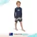 Piping Hot กางเกงว่ายน้ำเด็กเล็ก ชาย ขาสั้นแบบเชือกรูด สี BLACK PALM Piping Hot แบรนด์ชั้นนำจากออสเตรเลีย