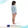 Piping Hot เสื้อว่ายน้ำเด็กเล็ก หญิง แขนยาวมีซิปหน้า กันรังสียูวี UPF50 สี PARADISE SURF Piping Hot แบรนด์ชั้นนำจากออสเตรเลีย