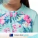 Piping Hot เสื้อว่ายน้ำเด็กเล็ก หญิง แขนยาวมีซิปหน้า กันรังสียูวี UPF50 สี PARADISE SURF Piping Hot แบรนด์ชั้นนำจากออสเตรเลีย