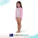 Piping Hot เซตชุดว่ายน้ำแขนยาวเด็กเล็ก หญิง มีซิปหน้า กันรังสียูวี UPF50 สี RAINBOW TIE DYE Piping Hot แบรนด์ชั้นนำจากออสเตรเลีย