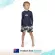 Piping Hot เสื้อว่ายน้ำเด็กเล็ก ชาย แขนยาวมีซิปหน้า กันรังสียูวี UPF50 สี NAVY Piping Hot แบรนด์ชั้นนำจากออสเตรเลีย