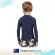 Piping Hot เสื้อว่ายน้ำเด็กเล็ก ชาย แขนยาวมีซิปหน้า กันรังสียูวี UPF50 สี NAVY Piping Hot แบรนด์ชั้นนำจากออสเตรเลีย