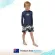 Piping Hot เสื้อว่ายน้ำเด็กเล็ก ชาย แขนยาวมีซิปหน้า กันรังสียูวี UPF50 สี NAVY Piping Hot แบรนด์ชั้นนำจากออสเตรเลีย