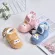 Children's feet 1 year, 2 years, babies plus velvet, spring and autumn, cotton shoes below soft shoes