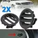 1pair AC Air Vent L/R Black for Mercedes-Benz W204 C-Class C300 C350 C630 Durable Black Plastic Car Accessories