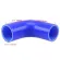 Possbay Universal Blue Water Hose 38-89mm 90 Degree Car Constant Diameter Silicone Hose Coupler Turbo Elbow Reducer Pipe