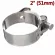 Parts Exhaust Pipe Clamp Motorcycle Rear 2in Stainless Steel Universal