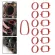 4PCS/6PCS Red Rubber Intake Manifold Gaskets Inlet Selen Repair Kit for BMW E38 E39 E53 E61 E61 E70 E83 E87 E991 E91