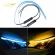 Drl Led Daytime Running Lights Dynamic Turn Signal Yellow Guide Strip For Headlight Assembly 2x Ultrafine Car Accessories
