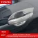 Car Styling Carbon Fiber Color Door Handle Inserts For Ford Ranger 2012-t6 T7 T8 Wildtrak