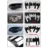 Car Styling Carbon Fiber Color Door Handle Inserts For Ford Ranger 2012-t6 T7 T8 Wildtrak