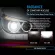 1x COB H4 HB2 9003 C6 72W 8000LM LED Car Headlight 360 Hi/Loam Turbo Light Bulbs Kit 6000K White Lamp Black