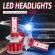 H1/h3/h4/h7/h11/9005/9006 8000k Ice Blue Led Light Csp Chips Car Headlight Bulbs 80w 12000lm Car Led Headlights Lamp Genuine A10