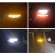 8 ชิ้นสติกเกอร์รถสะท้อนแสงกระจกมองหลังเทปสะท้อนแสงอุปกรณ์เสริมในรถยนต์เทปสะท้อนแสงภายนอกแถบสะท้อนแสง