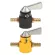2pcs Blackyellow 1/4'' 6mm Straight Fuel Gas Cut Off Shut Off Valve Switch
