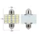 4pcs  Festoon 31/36/39 41mm 16smd Car Led Reading License Plate Ceiling Light Bulbs Interior Dome Festoon Lamp Auto Roof White