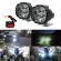 Waterproof Fog Lights Led Car Bike Headlight 12v White With On/off Switch