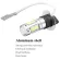 2PCS 12V Car LED FOG Lights 6000K Bright White 25w Daytime Running 1200LM DIY FOG LAPPS Replacements Accessories