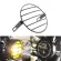 Motorcycle Headlight Cover-7inch Retro Old School Metal Motorcycle Grill Side Mount Headlight Cover Universal Fit For Honda Yama
