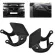 2pcs Exterior Headlight Washer Nozzle Cover Cap Car Auto Replacement Accessories For Bmw E60 E61 525i 528i
