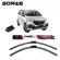SORWE Special Rainwater for BMW 5 Series 26 inch and 18 inches, 2 pairs of Wiper Blade, the latest rubber, smooth, clean, clean