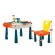 1 table+chair+63 pieces-with an introvert box -10070-bright color