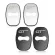 4PCS GT LOGO CAR Door Lock Cover Protector Cover for Peugeot 108 208 308 2008 3008 4008 508 Badge Cap Accessories