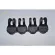 Lapetus Inner Door Lock  Car Door Check Arm Srust Waterproof Protection 8 Pcs Black Fit For Nissan Leaf