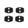Color My Life 4PCS/Set ABS Car Door Lock Protection Cover for RAV4 RAV4 Highlandder Kluger Land Cruiser Prado FJ Cruise