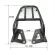 Motorcycle Bike Trunk Seat Rear Box Tail Fin Shelf Metal Luggage Rack Kit Seat Extension
