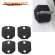 4pcs Lock Protector Antirust Case Fit For Ford Fiesta 2008-/focus 2011-car Accessories Car Door Striker Cover