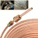 25 FT COPPER NICKEL 3/16 '' OD Copper Nickel Coil Brake Pipe Hose Line Tubing Kit with 15 PCS Tube Nuts