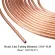 25 FT COPPER NICKEL 3/16 '' OD Copper Nickel Coil Brake Pipe Hose Line Tubing Kit with 15 PCS Tube Nuts