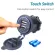 4.2A Touch Switch Waterproof Universal Motorcycle Truck Boat Car Dual USB Charger Socket for Phone Tablet DVR GPS Switch MP4
